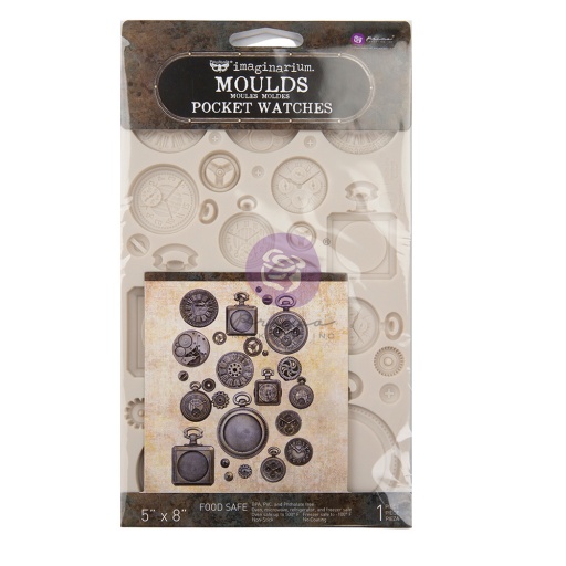 Prima Finnabair 5'' x 8'' Silicone Mould - Pocket Watches